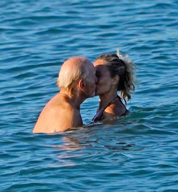Joanna Haythorn's ex-husband, Charles Dance with his girlfriend, Alessandra Masi.